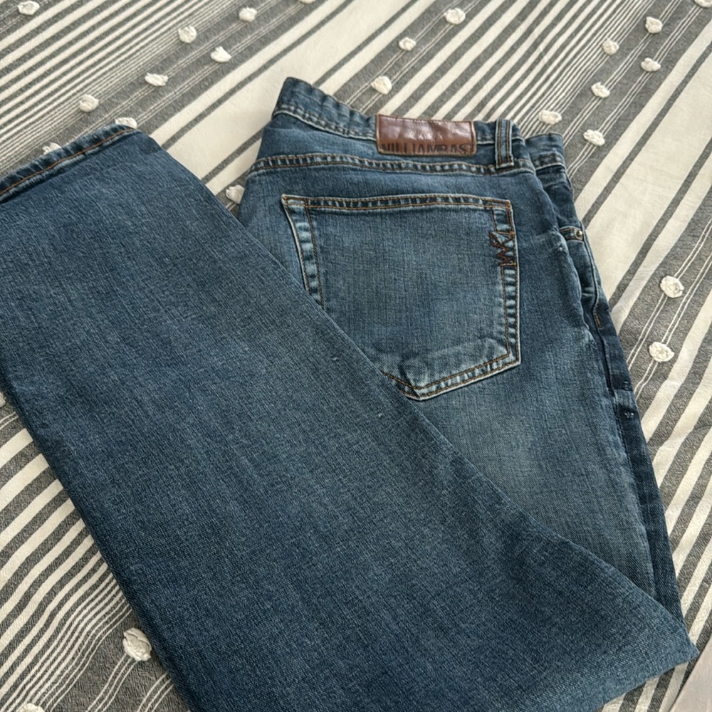 WilliamRast Jeans Slim Straight Leg, size 36 waist Inseam 30”